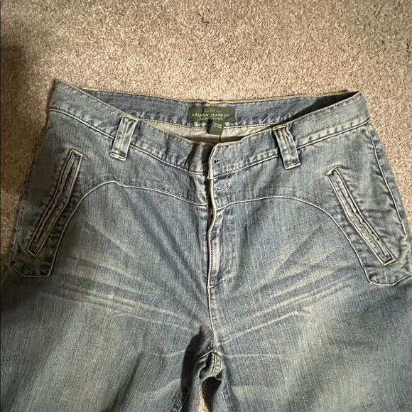 Ralph Lauren Lauren Jeans Co. Wide Leg Western Denim Jeans | Size 12 - Picture 6 of 7